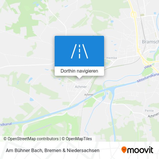 Am Bühner Bach Karte