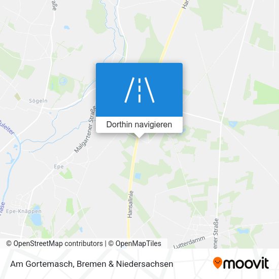 Am Gortemasch Karte