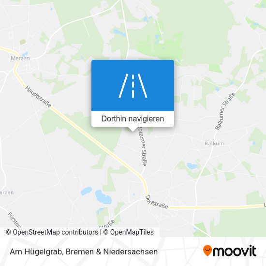 Am Hügelgrab Karte