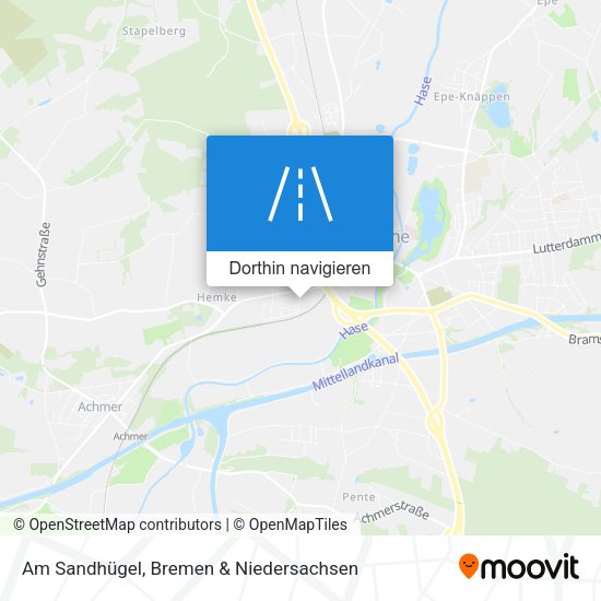 Am Sandhügel Karte