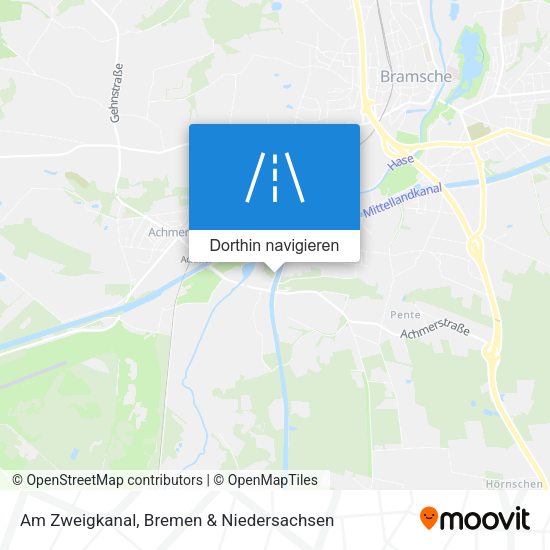 Am Zweigkanal Karte