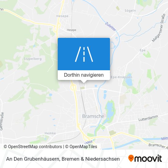 An Den Grubenhäusern Karte