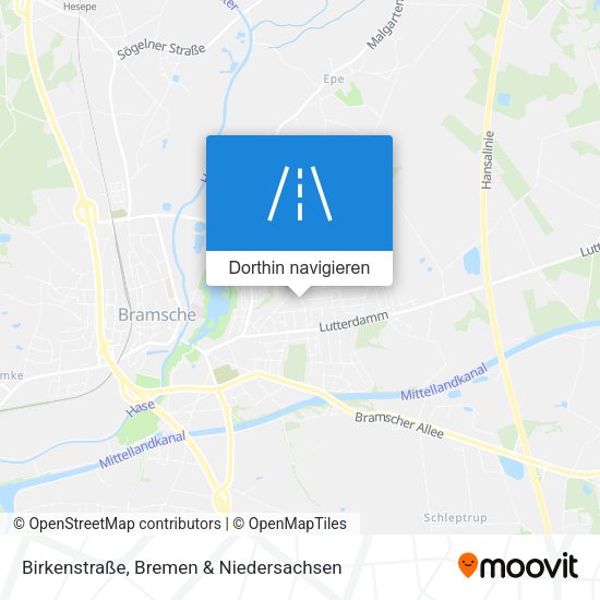 Birkenstraße Karte