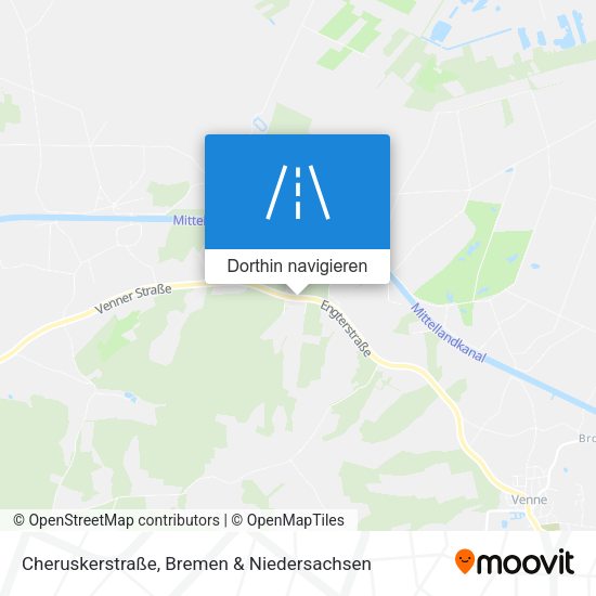 Cheruskerstraße Karte
