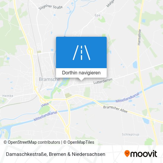 Damaschkestraße Karte