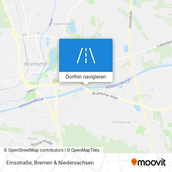 Emsstraße Karte