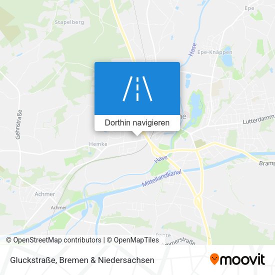 Gluckstraße Karte
