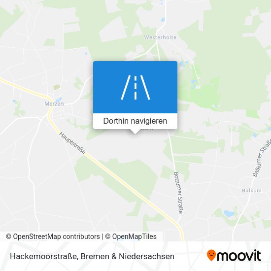 Hackemoorstraße Karte