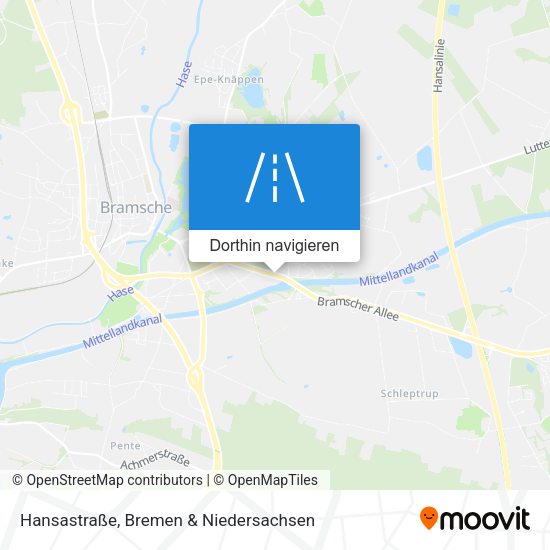 Hansastraße Karte