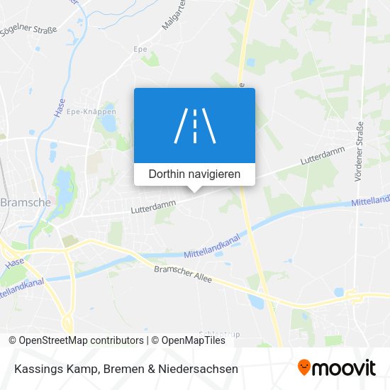 Kassings Kamp Karte