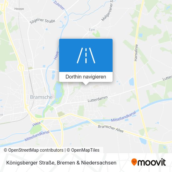 Königsberger Straße Karte