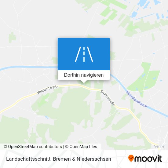 Landschaftsschnitt Karte