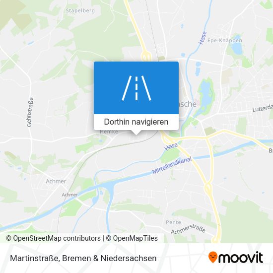 Martinstraße Karte
