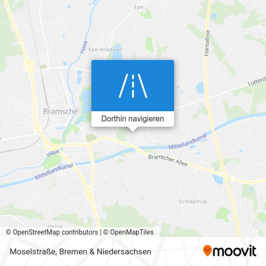 Moselstraße Karte