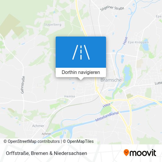Orffstraße Karte