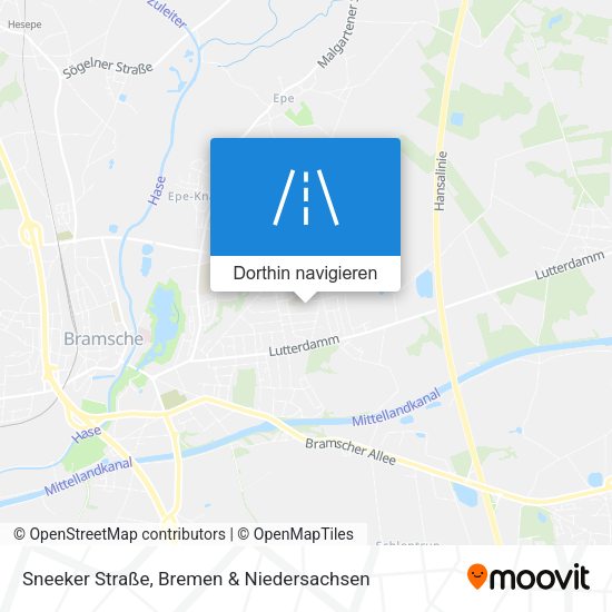 Sneeker Straße Karte
