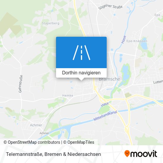 Telemannstraße Karte