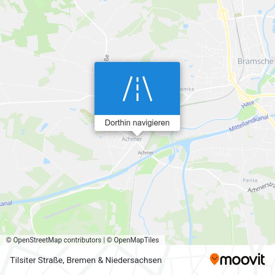 Tilsiter Straße Karte
