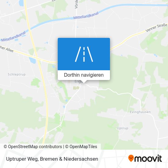 Uptruper Weg Karte