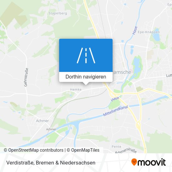Verdistraße Karte