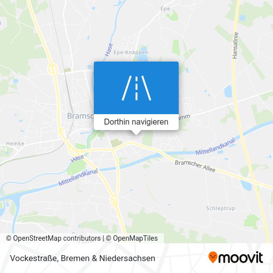 Vockestraße Karte