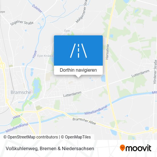 Voßkuhlenweg Karte