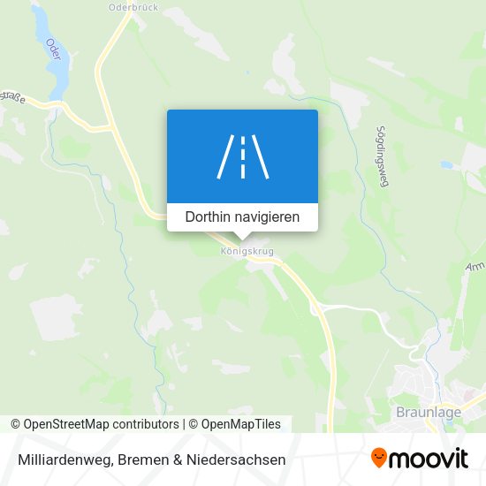 Milliardenweg Karte