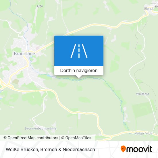 Weiße Brücken Karte