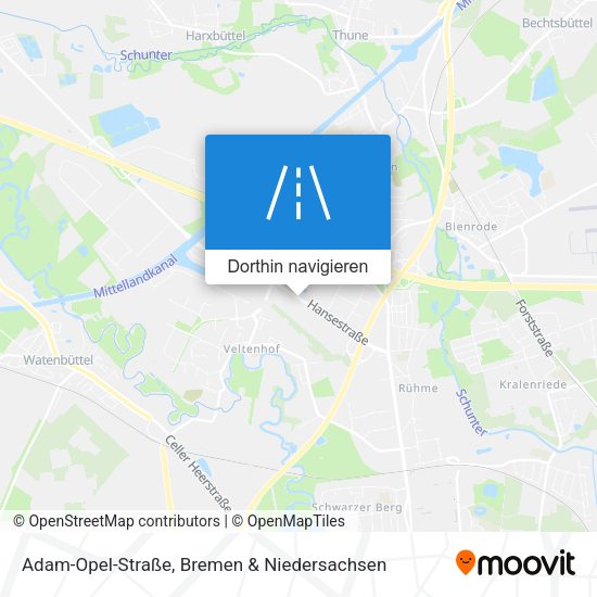 Adam-Opel-Straße Karte