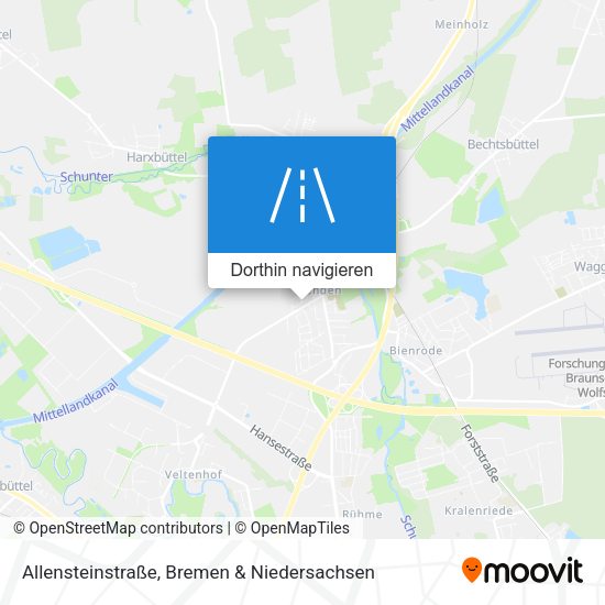 Allensteinstraße Karte