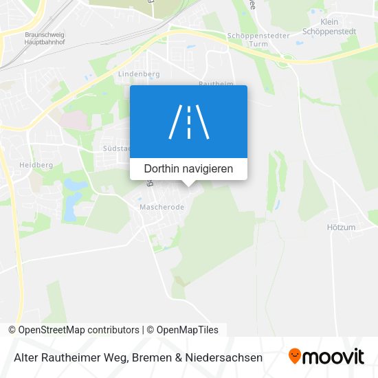 Alter Rautheimer Weg Karte