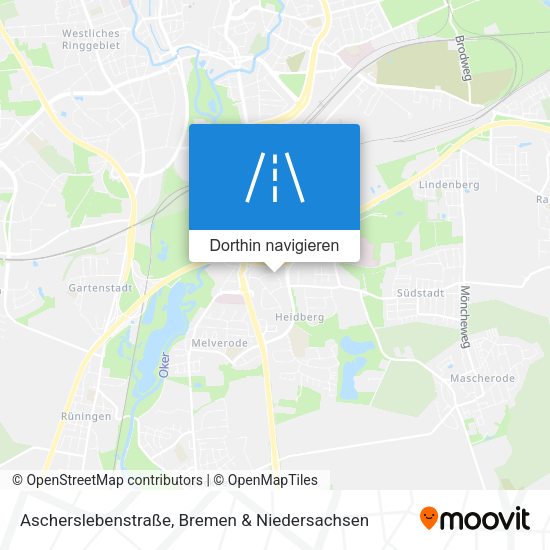Ascherslebenstraße Karte