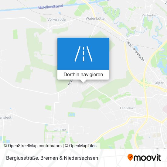 Bergiusstraße Karte