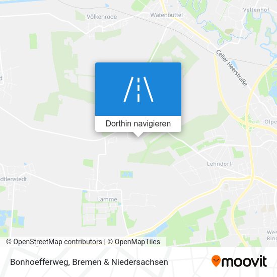 Bonhoefferweg Karte