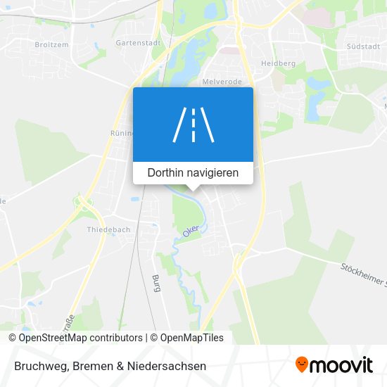 Bruchweg Karte