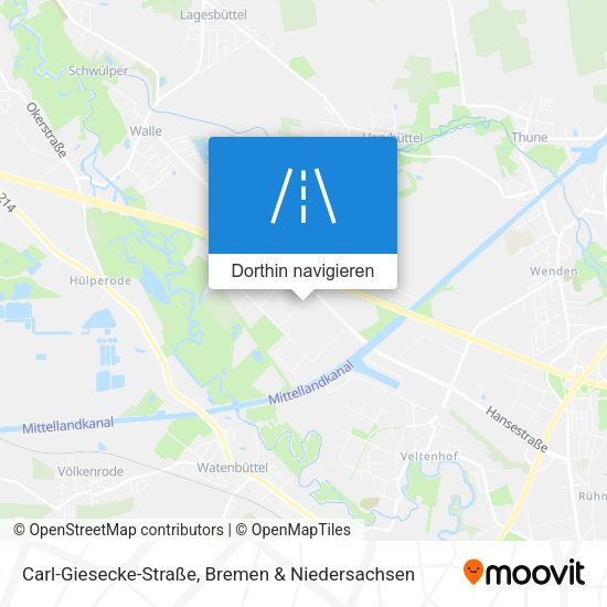 Carl-Giesecke-Straße Karte