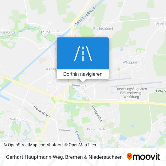 Gerhart-Hauptmann-Weg Karte