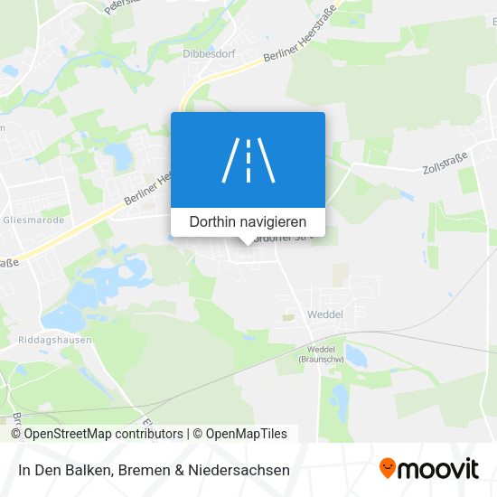 In Den Balken Karte