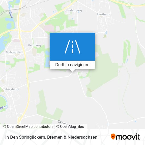 In Den Springäckern Karte