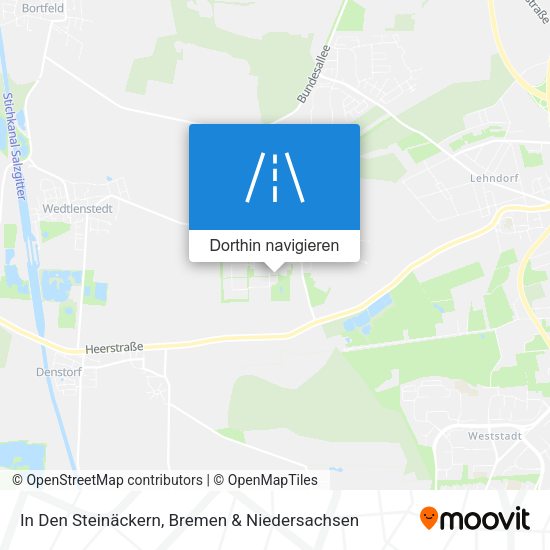 In Den Steinäckern Karte