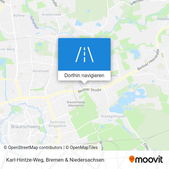 Karl-Hintze-Weg Karte