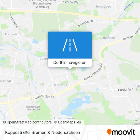Koppestraße Karte