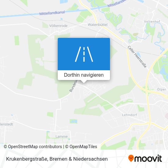 Krukenbergstraße Karte