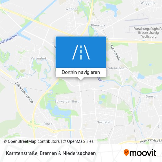 Kärntenstraße Karte