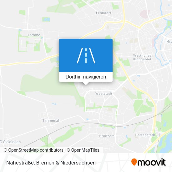 Nahestraße Karte