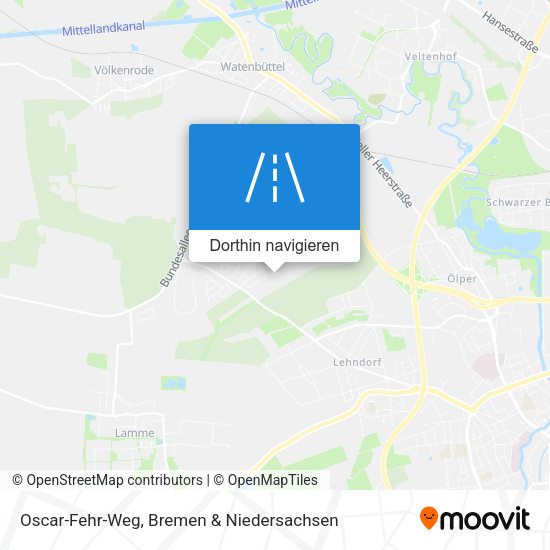 Oscar-Fehr-Weg Karte