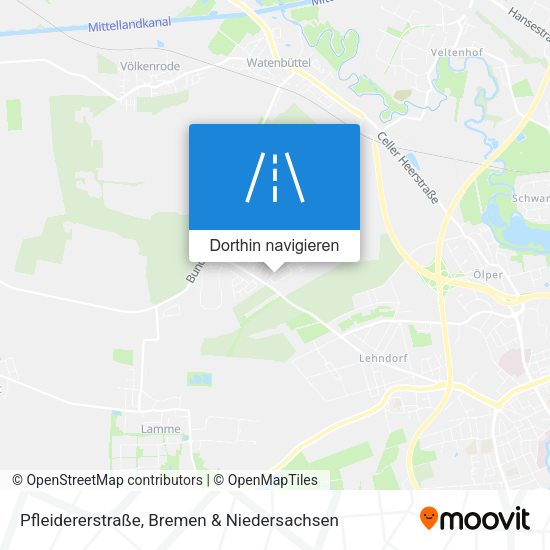 Pfleidererstraße Karte