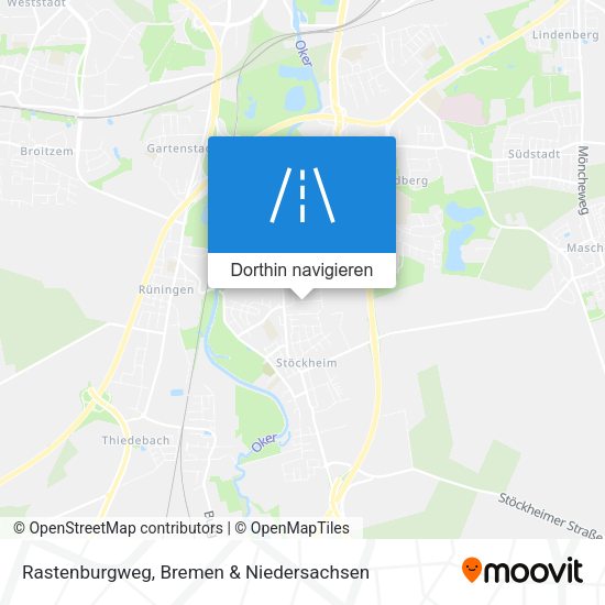 Rastenburgweg Karte