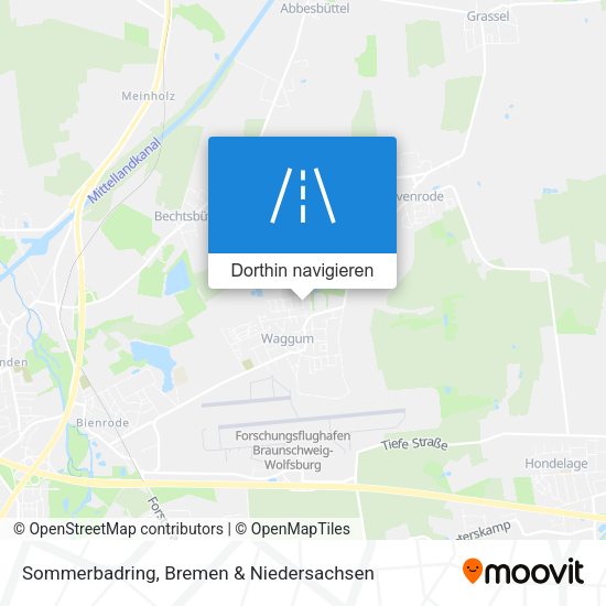 Sommerbadring Karte