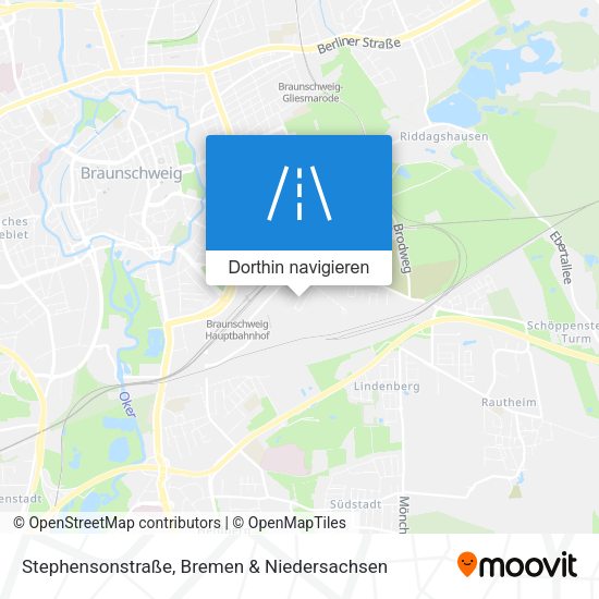 Stephensonstraße Karte